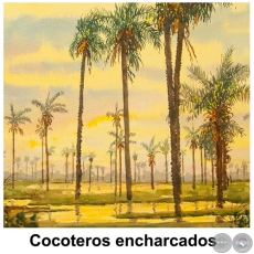 Cocoteros encharcados - Obra de Emili Aparici